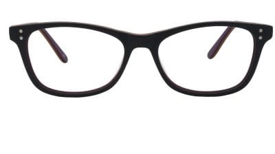 Georgia Black & Plum Front