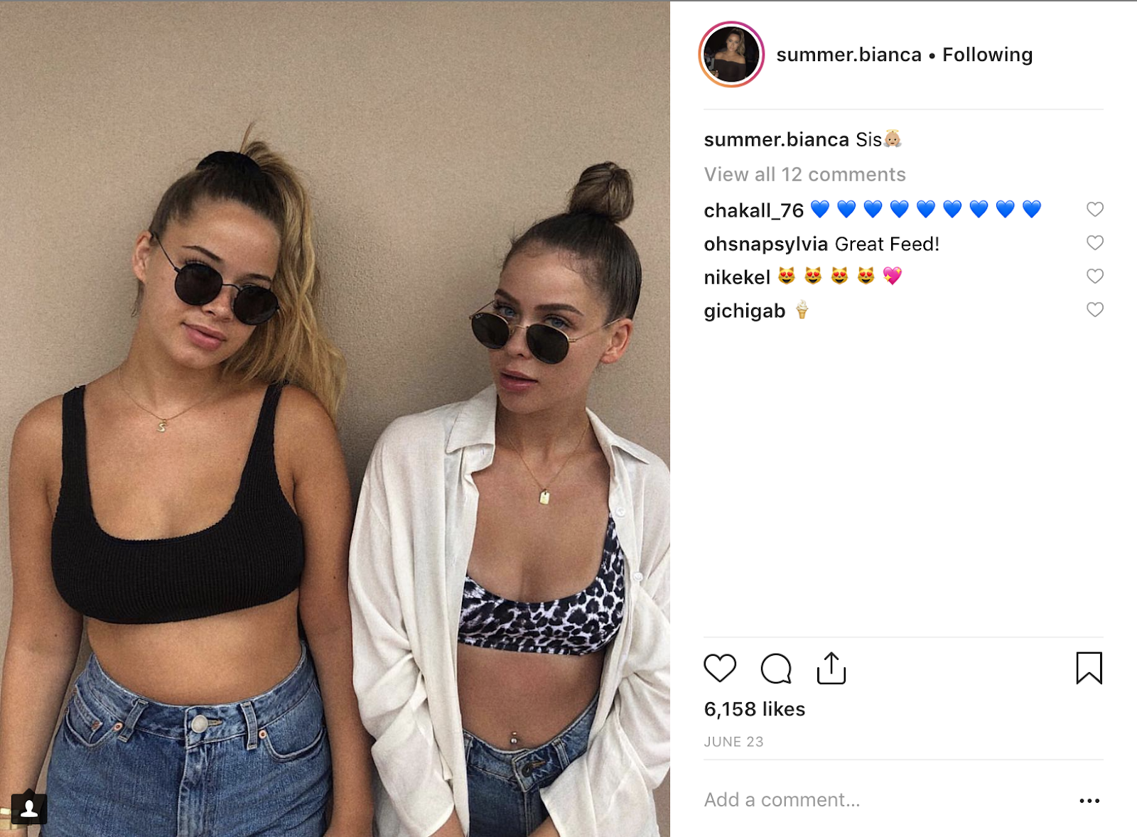 Summer Bianca Sunglasses