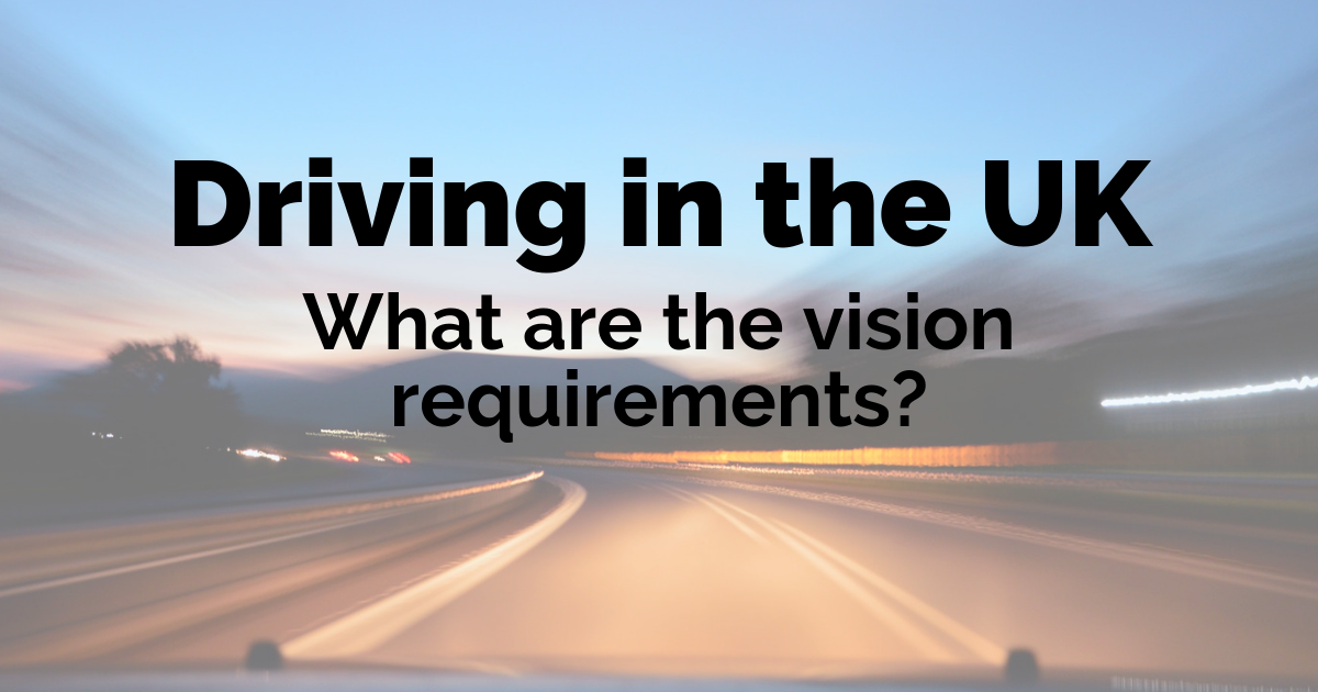 What are the UK standards of vision for driving?