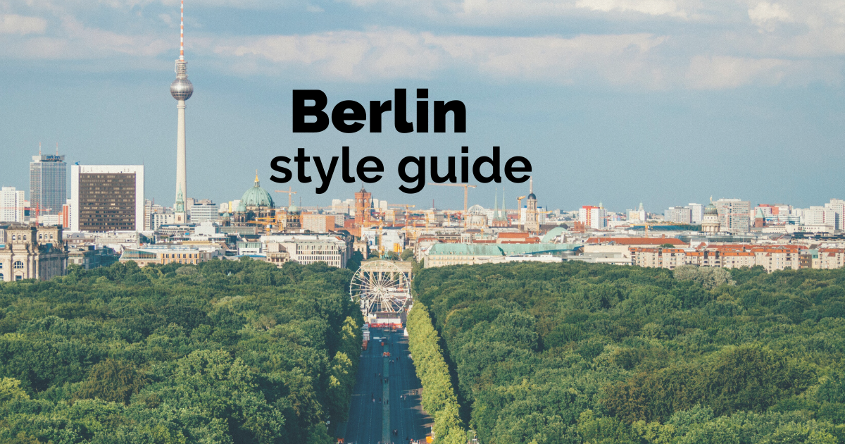 berlin style guide