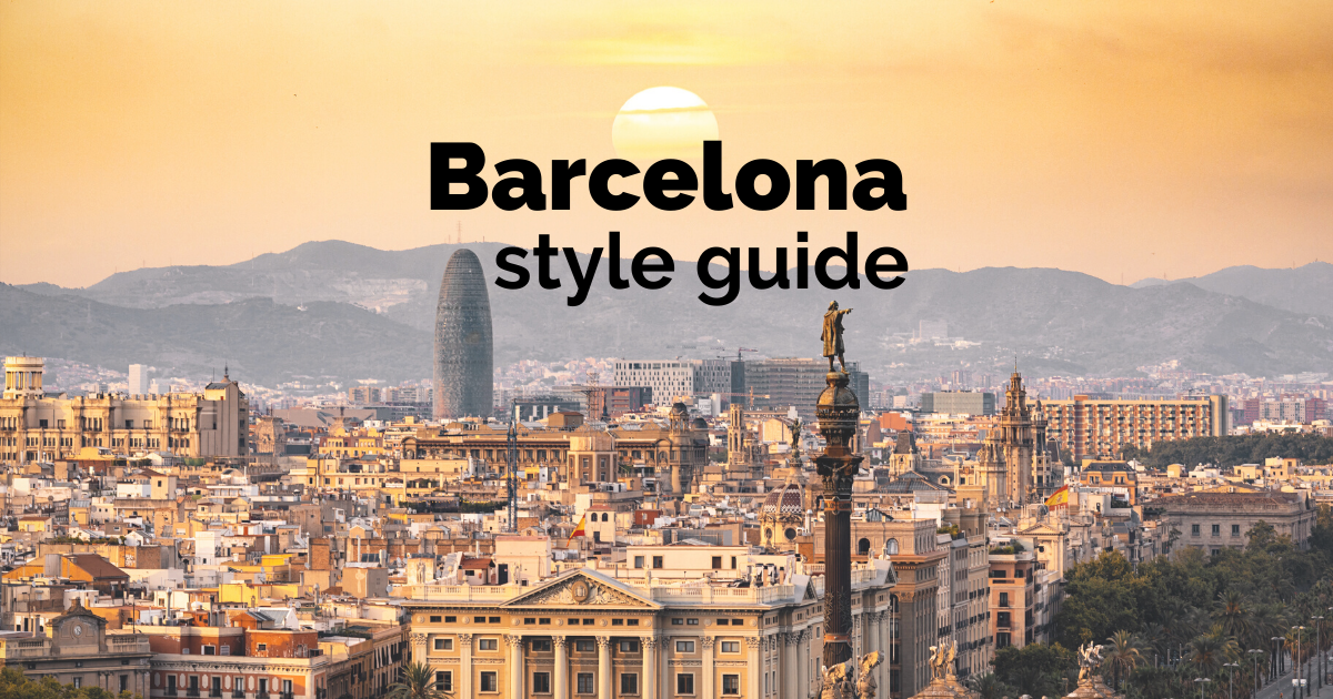 barcelona style guide fashion