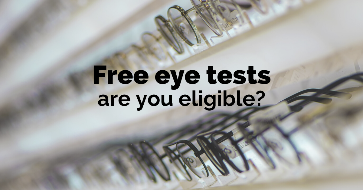 Who is entitled to a free eye test?