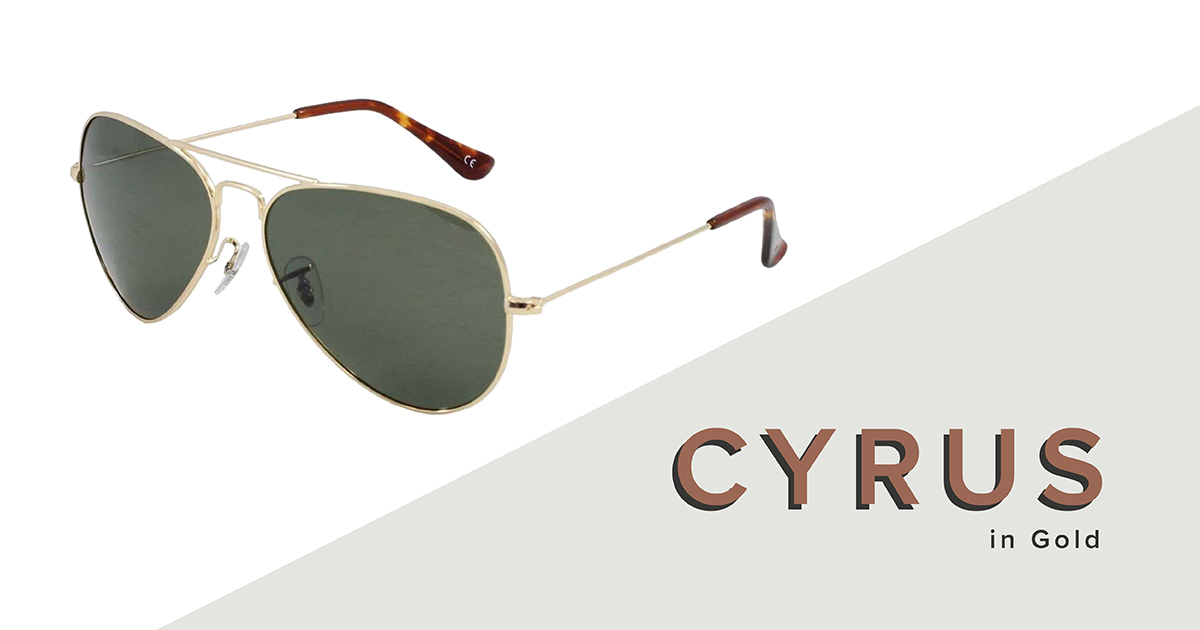 Cyrus sunglasses in gold