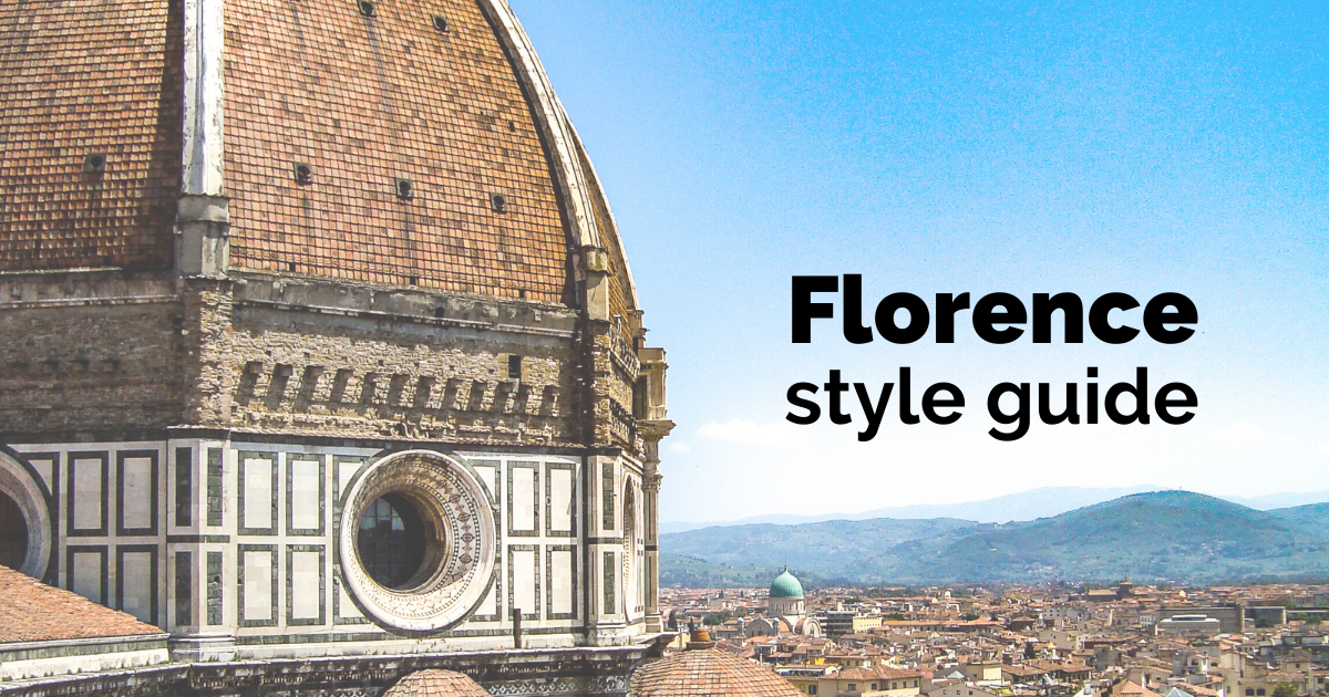 Florence Fashion Capital - Italy