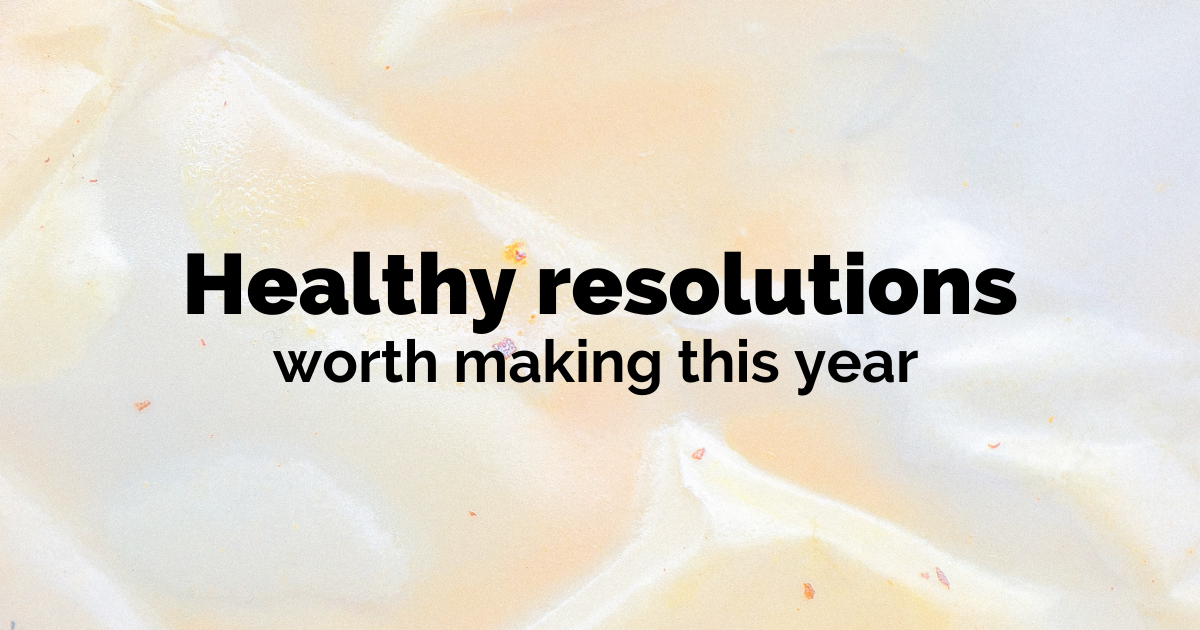 healthy new years resolutions