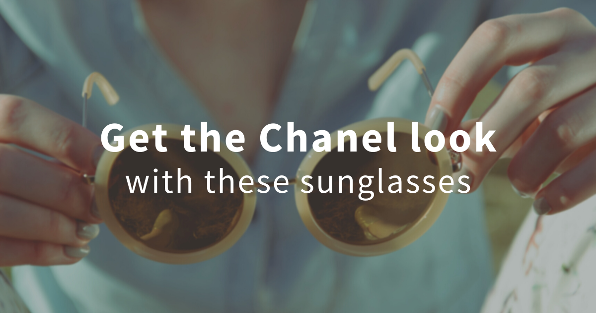 Chanel-style sunglasses at Arlo Wolf